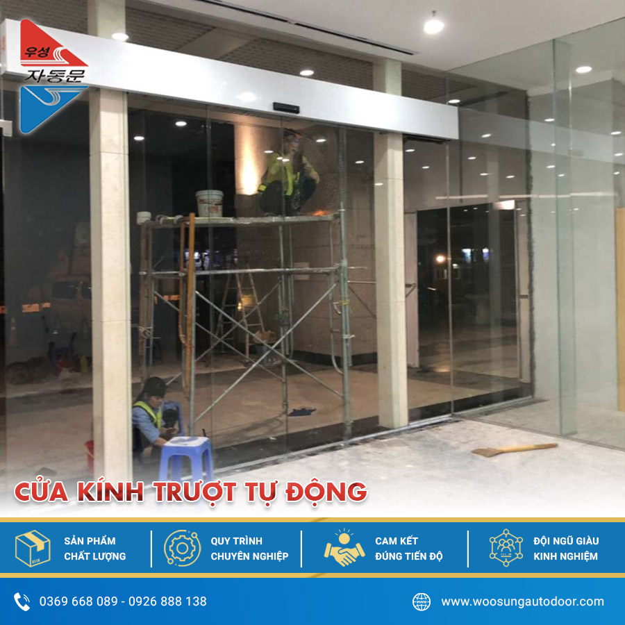Lắp đặt cửa kính trượt tự động chuyên nghiệp và an toàn Lắp đặt cửa kính trượt tự động chuyên nghiệp và an toàn