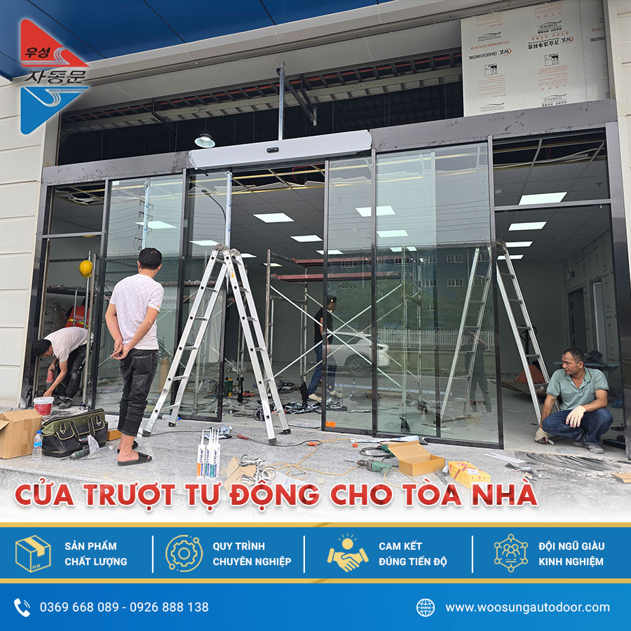 Quá trình lắp đặt cửa trượt tự động Quá trình lắp đặt cửa trượt tự động