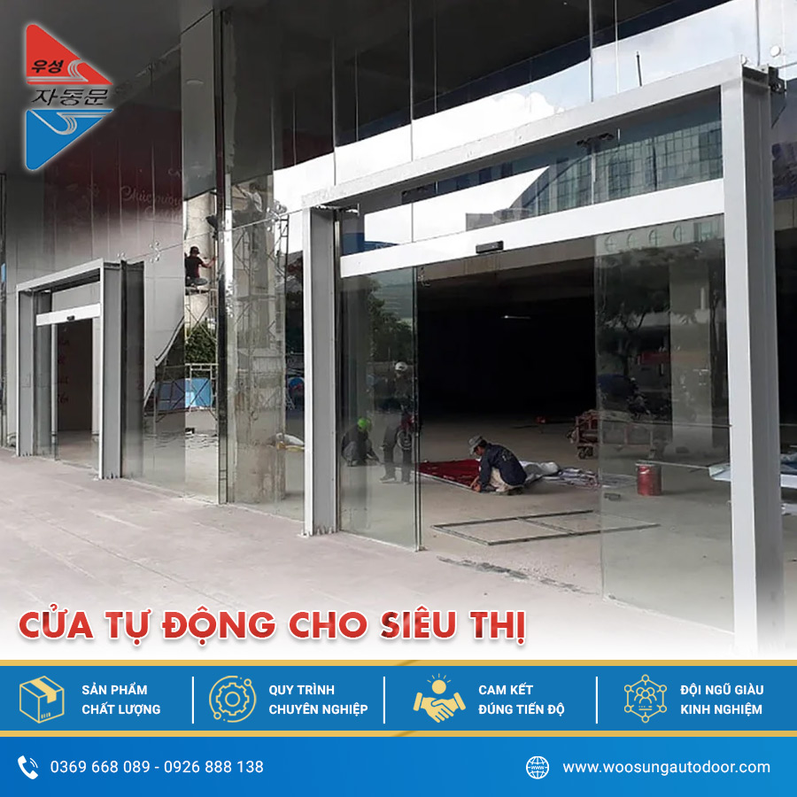 Cửa tự động cho siêu thị hiện đại và tiện lợi Cửa tự động cho siêu thị hiện đại và tiện lợi