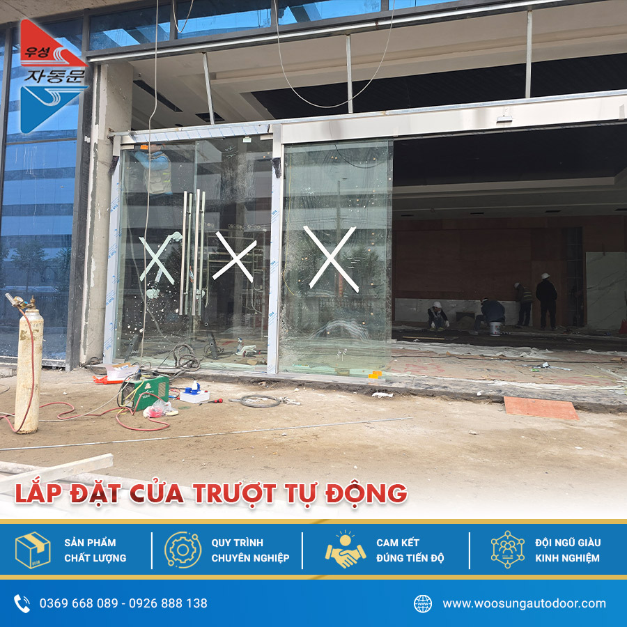 Lắp đặt cửa trượt tự động chuyên nghiệp