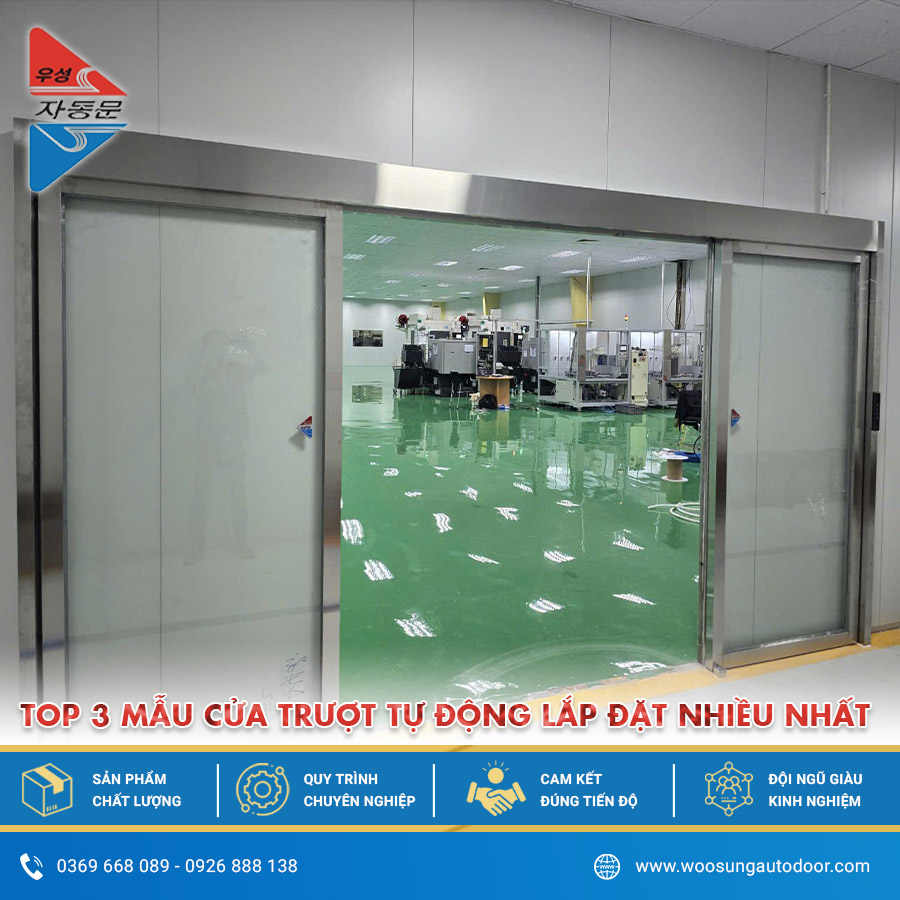 Hệ thống cửa trượt tự động chất lượng cao cho nhà máy